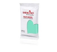 Saracino Pasta fondant Model Turquesa Para modelar De 250 g Sin gluten Made in Italy