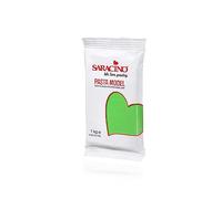 Saracino Pasta fondant Model Verde claro Para modelar De 1 kg Sin gluten Made in Italy