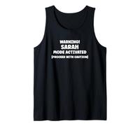 SARAH Personalized Women's Gift Custom SARAH Camiseta sin Mangas