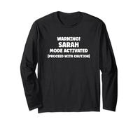 SARAH Personalized Women's Gift Custom SARAH Manga Larga
