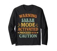 SARAH Personalized Women's Gift Custom SARAH Manga Larga
