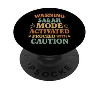 SARAH Personalized Women's Gift Custom SARAH PopSockets PopGrip Adhesivo