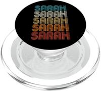 Sarah Primer Nombre Dado Orgullo Retro Personalizado PopSockets PopGrip para MagSafe
