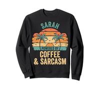 SARAH Vibes Only Cute Retro Girls SARAH Name Sudadera