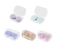 SARAHLOUISEJENKINSLTD 5 unidades estuche para lentes de contacto estuche portalentes de contacto portátil para viajes, ojos izquierdo y derecho, soporte para lentes de contacto con caja de