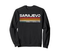 Sarajevo Bosnia y Herzegovina Retro Design Sudadera