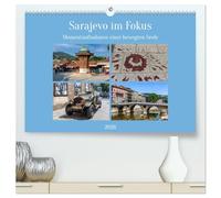 Sarajevo im Fokus (hochwertiger Premium Wandkalender 2026 DIN A2 quer), Kunstdruck in Hochglanz: Sarajevo - Hauptstadt von Bosnien-Herzegowina