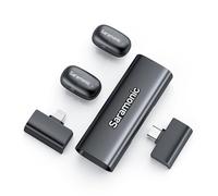 Saramonic Air SE Micrófono Lavalier inalámbrico 48 KHz/24 bits USB-C & Lightning Mini Micrófono para iPhone, Android, PC, Micrófono de solapa para Vlogging, Streaming, YouTube, Entrevistas