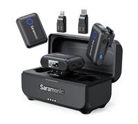 Saramonic BLINK500B2+ - Micrófono Lavalier inalámbrico para iPhone Android Tipo C, cámara de teléfono Inteligente, Alcance de 522 pies, duración de la batería de 20 Horas, micrófono de Solapa