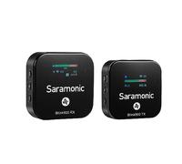 Saramonic Blink900 Pro B1 Micrófono Lavalier inalámbrico, 2.4 GHz micrófono de solapa inalámbrico con pantalla OLED para cámara de video DSLR, iPhone, Android, portátil