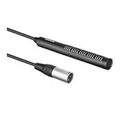 Saramonic Micrófono de Escopeta direccional Profesional de 6.5 Pulgadas con Cable XLR Integrado y Parabrisas Peludo (SR-NV5X) Negro