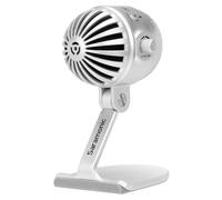 Saramonic Micrófono de Estudio USB de Escritorio de diafragma Grande con Salida de Auriculares (SmartMic MTV500), Plata, SMARTMICMTV500