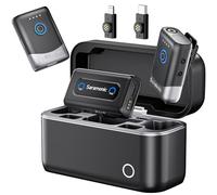 Saramonic Micrófono Lavalier inalámbrico para teléfono móvil, 200 m, Lightning USB-C para iPhone 7-17 Serie, Android, cámara, micrófono de solapa para vlogging, streaming, YouTube