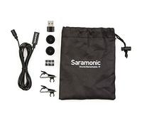 Saramonic Micrófono Lavalier Profesional para Dispositivos Android e iOS con USB-C y computadoras con USB o USB-C para vlogging, entrevistas, Youtube, TikTok, transmisión (LAVMICRO-U), 6.6 pies