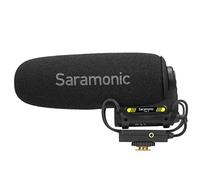 Saramonic Micrófono Profesional de Escopeta supercardioide en la cámara con Ganancia de 2 etapas, Filtro de Paso Alto de 150 Hz, Salida de Auriculares y batería de Iones de Litio de 150 Horas (VMIC5