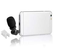 Saramonic smartmic micrófono con adaptador Lightning para iPhone 7, iPhone 7 Plus, iPhone 8, y otros dispositivos iOS (negro)