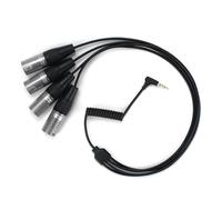 Saramonic SR-C2026 - Cable de salida TRRRS de 3,5 mm a 4 x XLR macho para sistema inalámbrico Blink 500 T4 para 4 personas