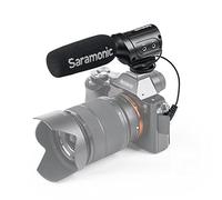 Saramonic sr-m3 Mini-Microphone direccional de Condensador con suspensión integrada para DSLR/Videocámara, Color Negro