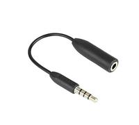 Saramonic SR-UC201 - Adaptador de micrófono TRS (hembra, 3,5 mm) a TRRS (macho) para teléfonos inteligentes iPhone y Android, cable de audio TRS a TRRS