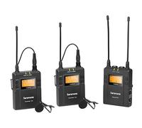 Saramonic UWMIC9 Kit 2 TX9+TX9+RX9 - Sistema de Micrófono Inalámbrico, Color Negro, 2 Bodypack TX + 1 RX