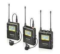 Saramonic UWMIC9 Kit 2 TX9+TX9+RX9 - Sistema de Micrófono Inalámbrico, Color Negro, 2 Bodypack TX + 1 RX