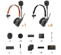 Saramonic WiTalk9 X-5S - intercomunicador inalámbrico para 5 personas, de un oído