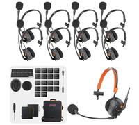 Saramonic WiTalk9X-9S - Sistema de intercomunicador inalámbrico para 9 | Alcance de 399.9 m, modular, charla grupal de comunicación en equipo, auriculares de una sola oreja, producción de películas