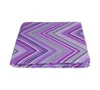 SaRani Colcha de matrimonio de piqué de algodón, decorativa y colorida (lila, matrimonio, Avril)