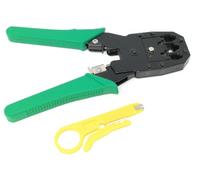 Saraoriginalshop Pinza crimpadora Plug Plugadora Rj45/8P Cat 5 Cat 6 Cables de Red Conexiones Lan Ethernet con Mini pelacables Stripper Cables Telefonos Rj12/6P Rj11/4P Cámaras Ip Telefonos Ip
