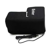 Sarari Big Enter Key Vent Almohada suave ordenador USB botón de retorno clave oficina descompresión almohada alivio del estrés cojín para el hogar oficina