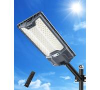 Sararoom Farolas Solares Exteriores, 600W Potente Farola, 6500K Foco LED con Sensor de Movimient - IP65 Impermeable Luz Solar Exterior, Mando a Distancia, Luz de Seguridad para Jardín Patio Garage