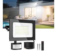 Sararoom Foco LED Exteriore con Sensor de Movimiento 50W 5000LM Foco Proyector LED - 6500K Blanca fría Luz de Seguridad, IP65 Impermeable Floodlight para Jardín Garaje Patio Estadio Hotel Naves Camino