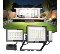 Sararoom Focos LED Exterior 200W 20000LM Foco Proyector Led, 6500K Blanco Frío Luz de Seguridad - IP65 Impermeable Floodlight, Iluminación Reflector exterior para Jardín Garaje Patio Hotel Naves Campo