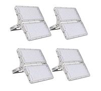 Sararoom Focos LED Exterior 200W, 20000LM Super Brillante Foco Proyector LED, 6500K Blanco frio Luz de Seguridad, IP65 Impermeable Outdoor Floodlight para Jardín Garaje Patio Hotel Naves, 4Pcs