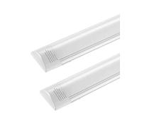 Sararoom Lampara LED de Techo 60cm, Pantalla LED Tubo Integrado 20W 2400LM Regleta Luminaria LED, Blanco Neutro 4500K Barra LED, Ángulo haz de 130° Fluorescente Lampe Para Salón Cocina Garaje,2Pcs