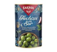 Sarasa 'HECHIZOS DEL SUR' SARASA - SABROSAS ACEITUNAS ALIÑADAS CON RECETAS TRADICIONALES (PESO NETO 4200g (PESO ESCURRIDO 2500), 3 LATAS)