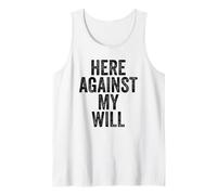 Sarcasmo Aquí contra Mi Voluntad Hombres Divertidos Camiseta sin Mangas