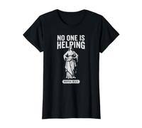 Sarcasmo Cristiano Divertido Nadie está ayudando a Martha 30 AD Camiseta gráfica económica, Mujer, Negro, XL