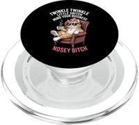 Sarcasmo Diciendo Gato Cuida tu Negocio Broma Mujeres Hombres PopSockets PopGrip para MagSafe