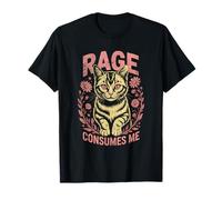 Sarcasmo Divertido La Rabia del Gato me Consume Camiseta