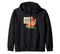 Sarcasmo Dont Ask Me Things Retro Sassy Woman Cita Sudadera con Capucha