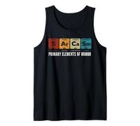Sarcasmo Elementos primarios de la Ciencia del Humor S Ar Ca SM Camiseta sin Mangas