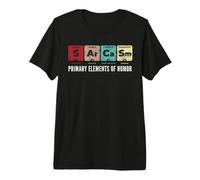 Sarcasmo Elementos primarios del Humor Tabla periódica Diversión científica Camiseta Premium