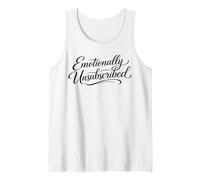Sarcasmo Emocionalmente Sin Suscripción Mujer Divertida Camiseta sin Mangas