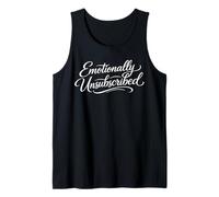 Sarcasmo Emocionalmente Sin Suscripción Mujer Divertida Camiseta sin Mangas