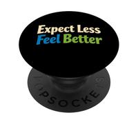 Sarcasmo Espera Menos Siéntete Mejor Hombres Divertidos PopSockets PopGrip Adhesivo