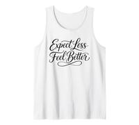 Sarcasmo Espera Menos Siéntete Mejor Mujer Divertida Camiseta sin Mangas