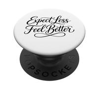 Sarcasmo Espera Menos Siéntete Mejor Mujer Divertida PopSockets PopGrip Adhesivo