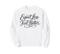 Sarcasmo Espera Menos Siéntete Mejor Mujer Divertida Sudadera