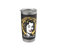 Sarcasmo no es un hobby Retro Pop Art Funny Mujer sarcástica Vaso térmico de acero inoxidable de doble pared